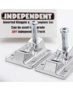 Inverted Kingpin and Baseplate Set - Silver