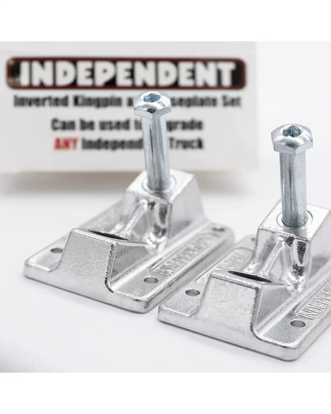 Inverted Kingpin and Baseplate Set - Silver
