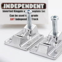 Inverted Kingpin and Baseplate Set - Silver