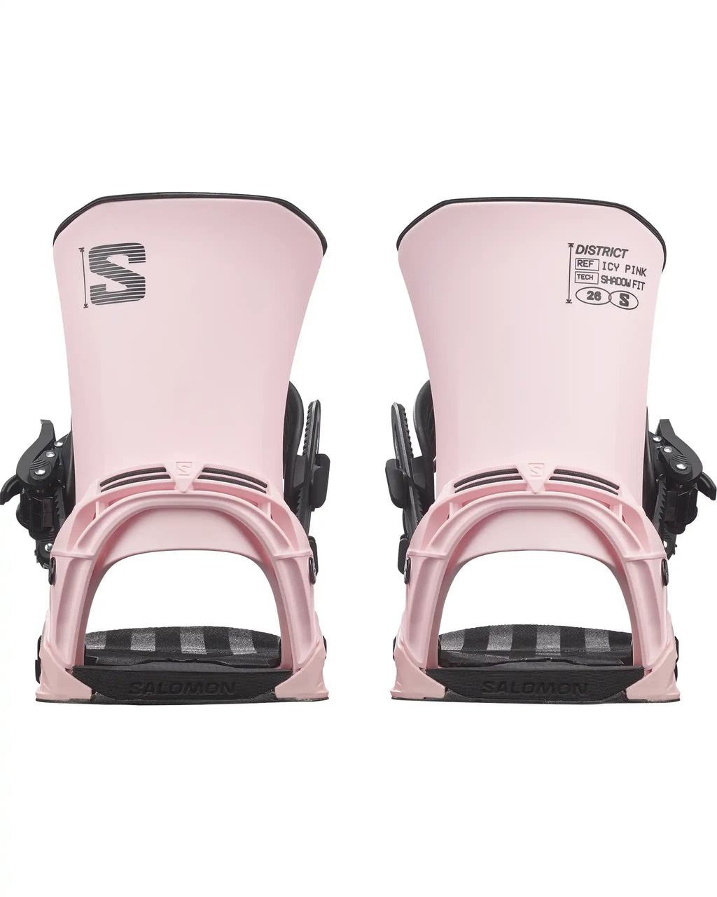 Fixation De Snowboard District - Icy Pink 2027