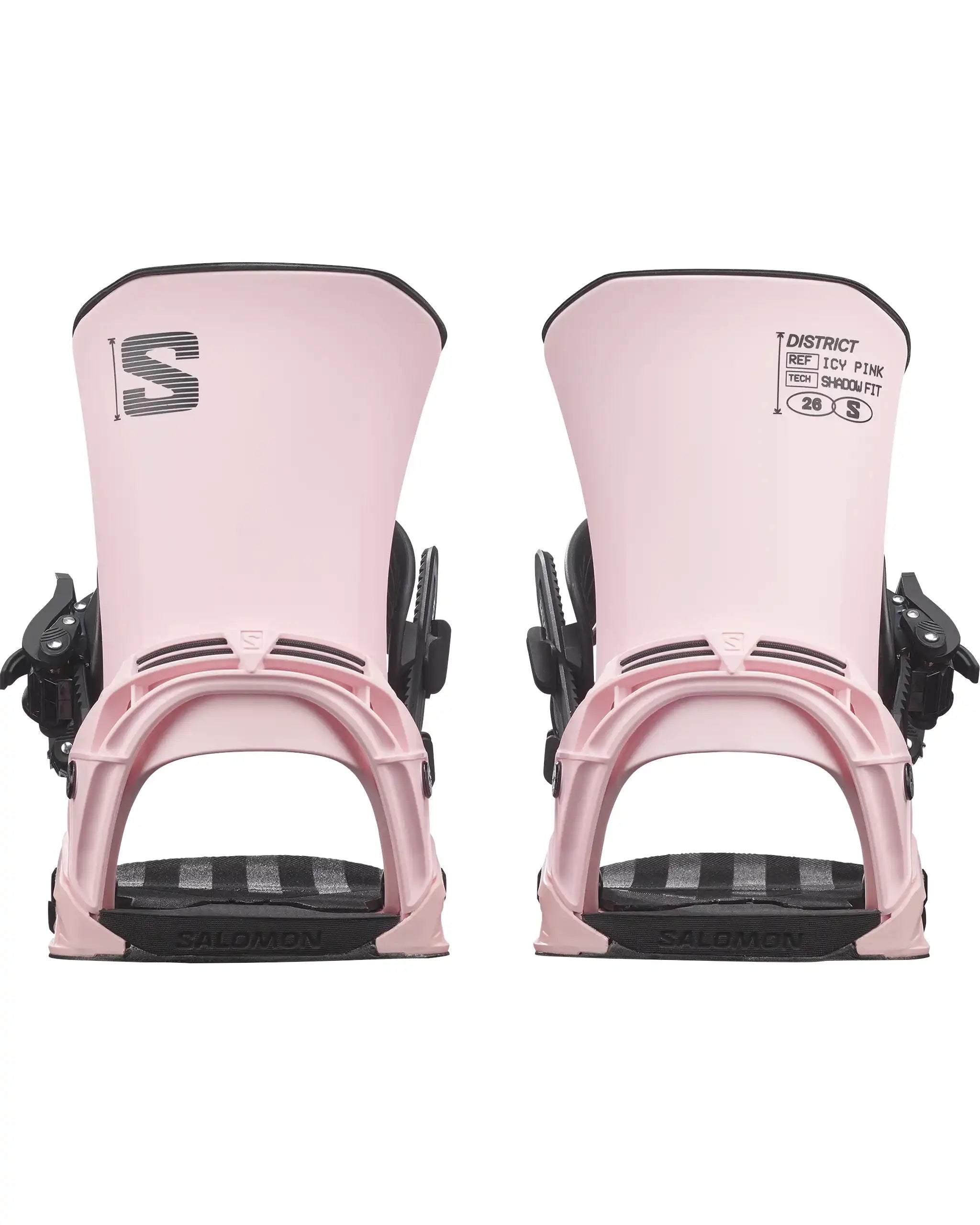 Fixation De Snowboard District - Icy Pink 2027