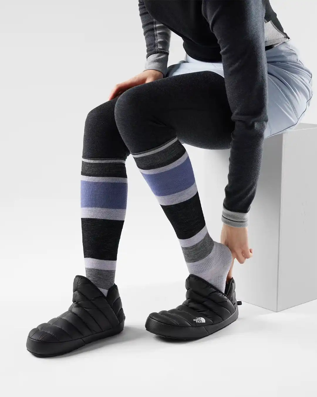 Women's Snowboard Extra Stretch OTC Thermal Socks - Purple Eclipse
