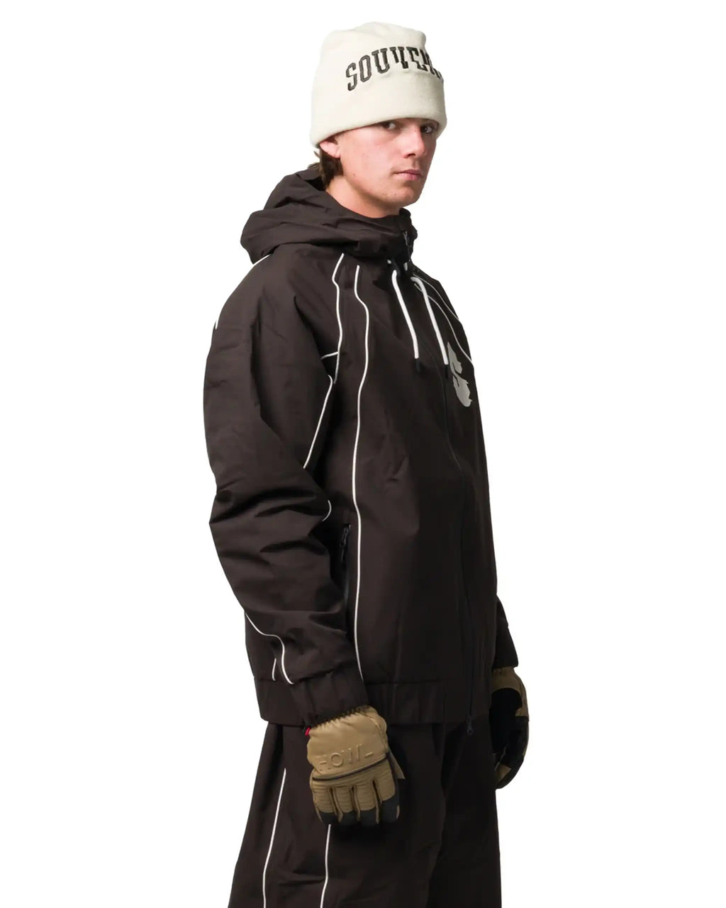 SOUVENIR Insulated Track Jacket Winter Jacket - Cacoa – view 4