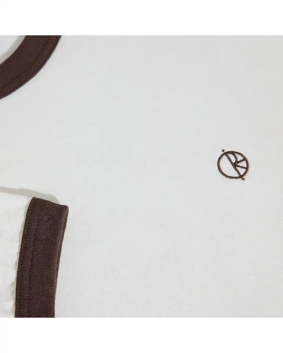 Ringer T-Shirt - Ivory/Chocolate
