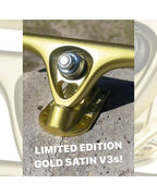 Trucks De Longboard Reverse Kingpin V3 180Mm - Gold Satin