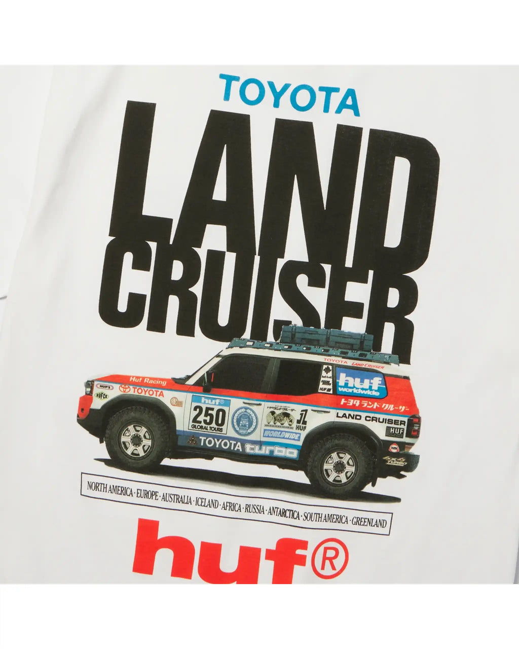 HUF X Toyota Land Cruiser Rally T-Shirt - White – view 3