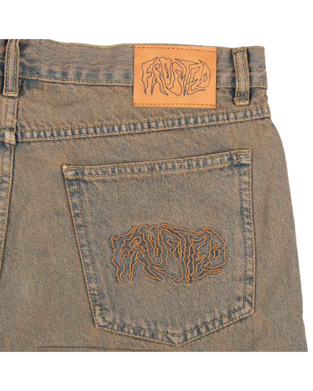 Short Wavy Baggy - Faded Khaki par FROSTED – vue 3