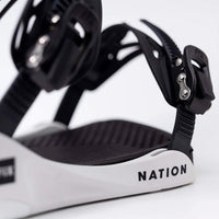 Fixation de snowboard Nation - White