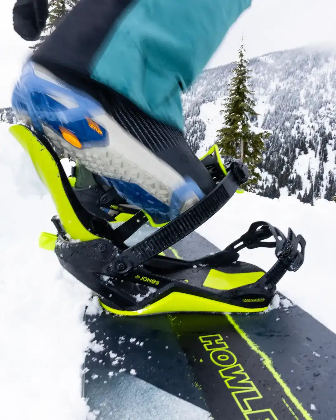 Mercury Fase Snowboard Bindings - Lime Art 2026