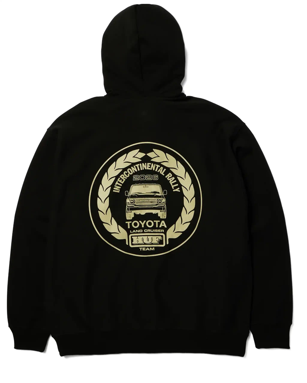HUF X Toyota Land Cruiser Heavyweight Zip Hoodie - Black – view 3