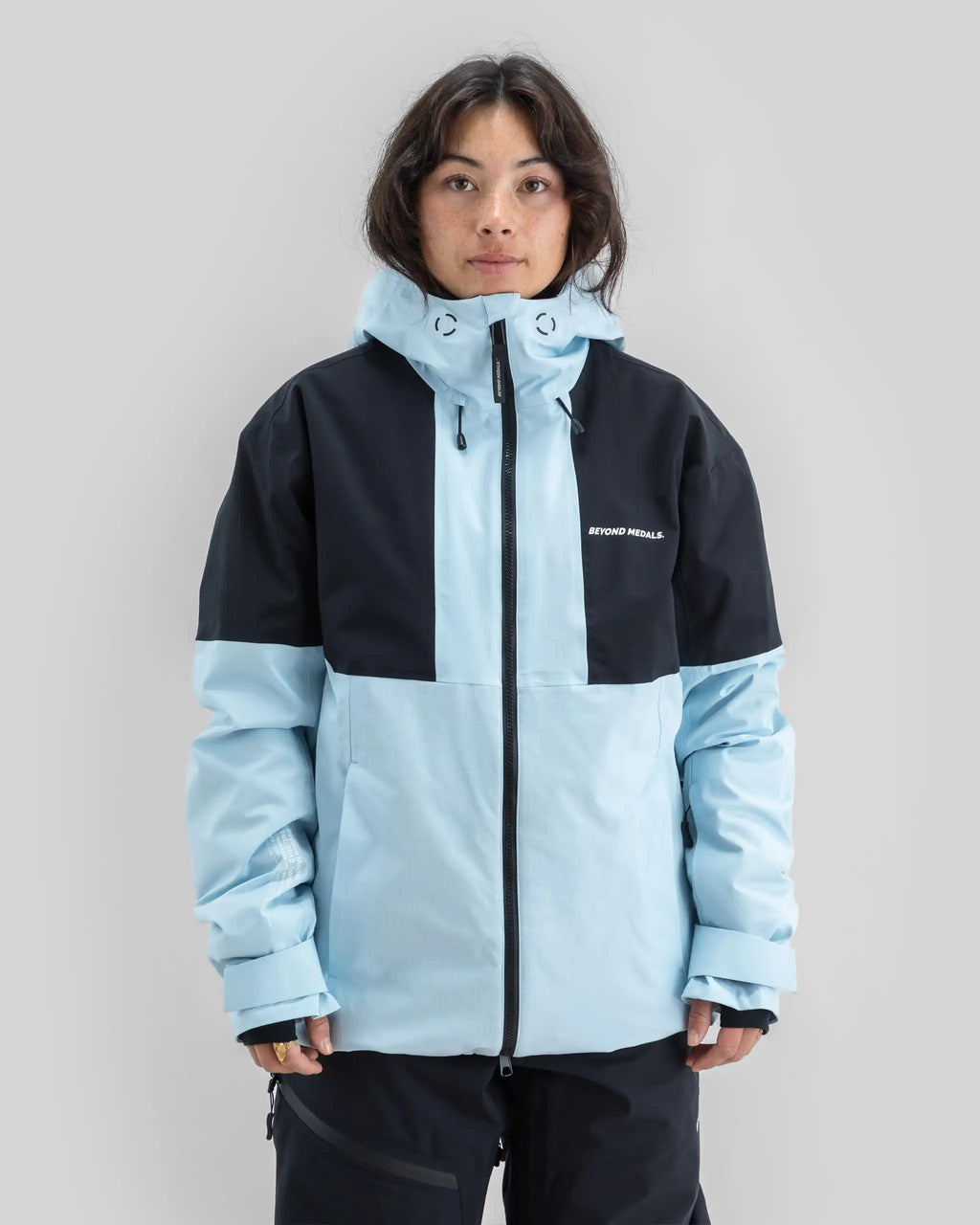 BEYOND MEDALS Fullzip 2L Ripstop Winter Jacket - Light Blue – view 3