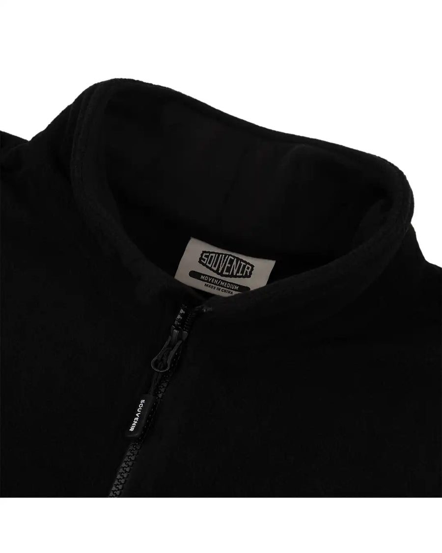 Cotton Ouaté Tech Fleece Zip Up - Black