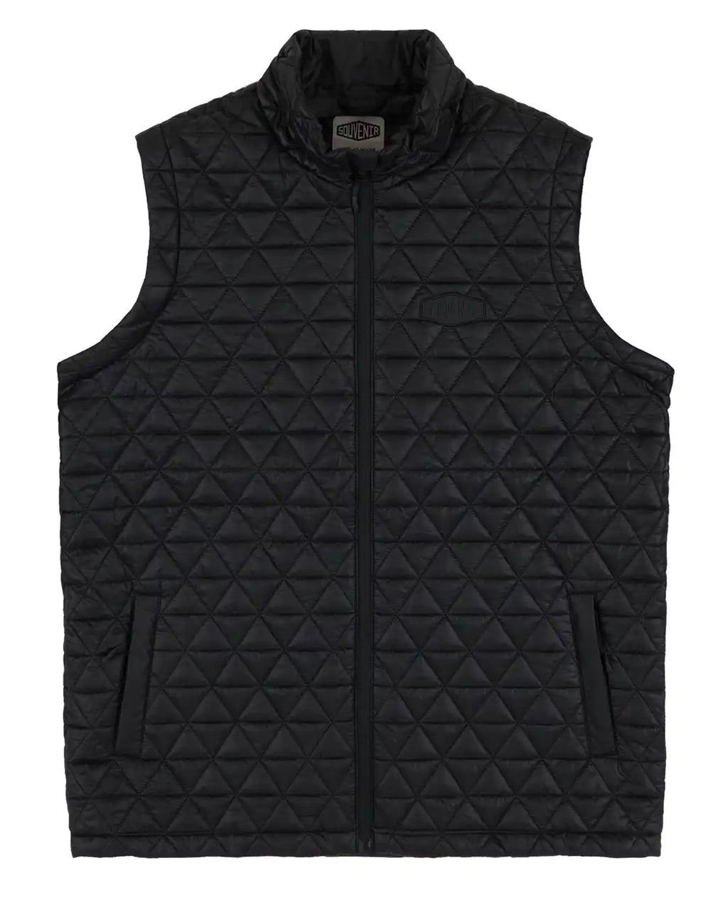 Convertible Micro Puffer Winter Jacket - Black