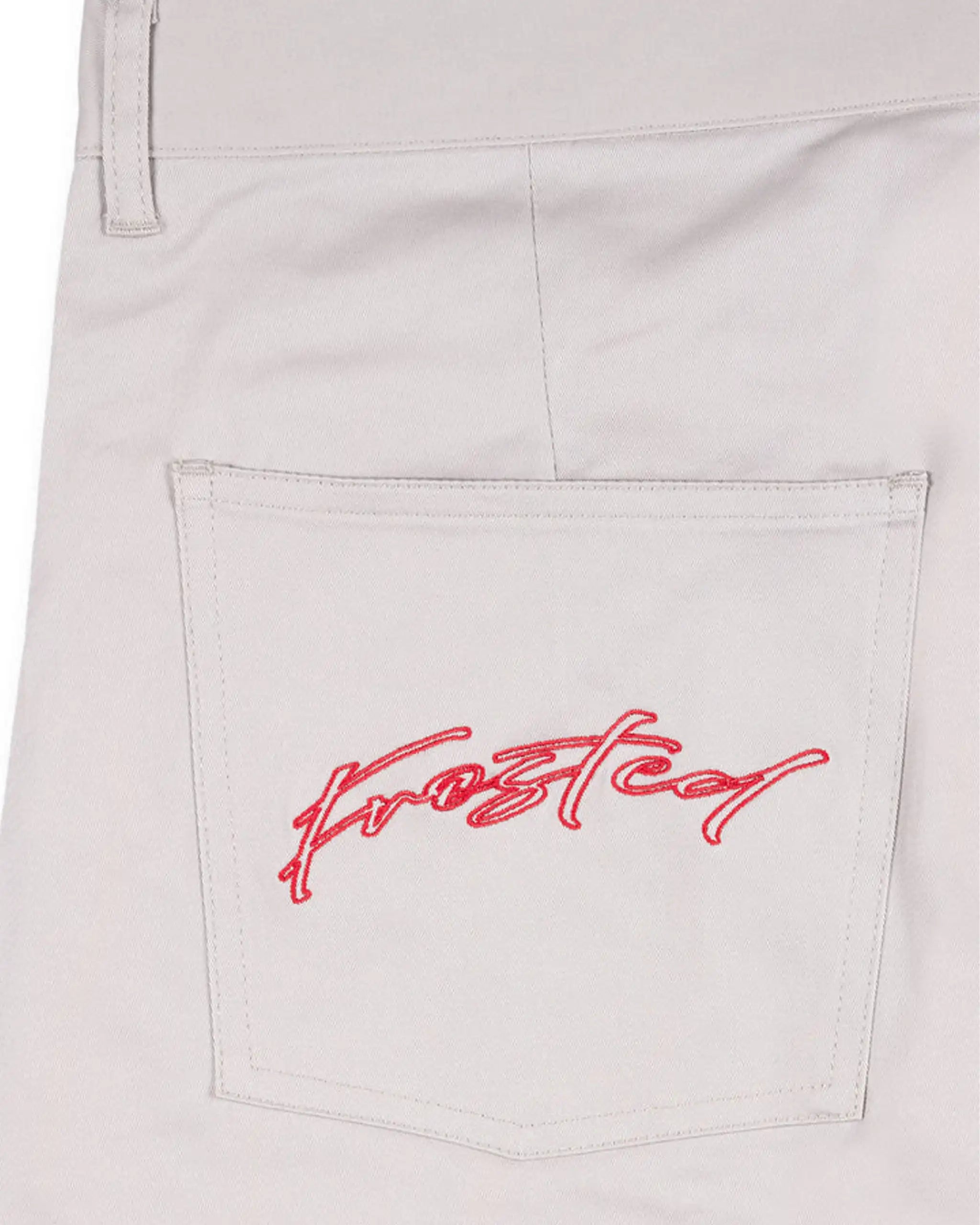 FROSTED Double Pleated Shorts - Light Grey – view 3