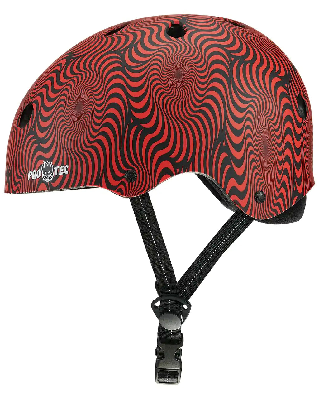 Protection Low Pro Spitfire Helmet - Red Swirl