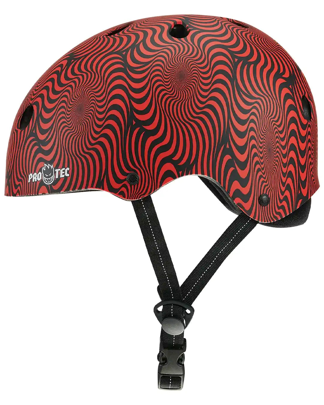 Protection Low Pro Spitfire Helmet - Red Swirl