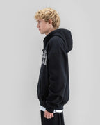 BEYOND MEDALS Stone Zip Hoodie - Black – view 3