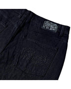 Wavy Classic Baggy Jeans - Black