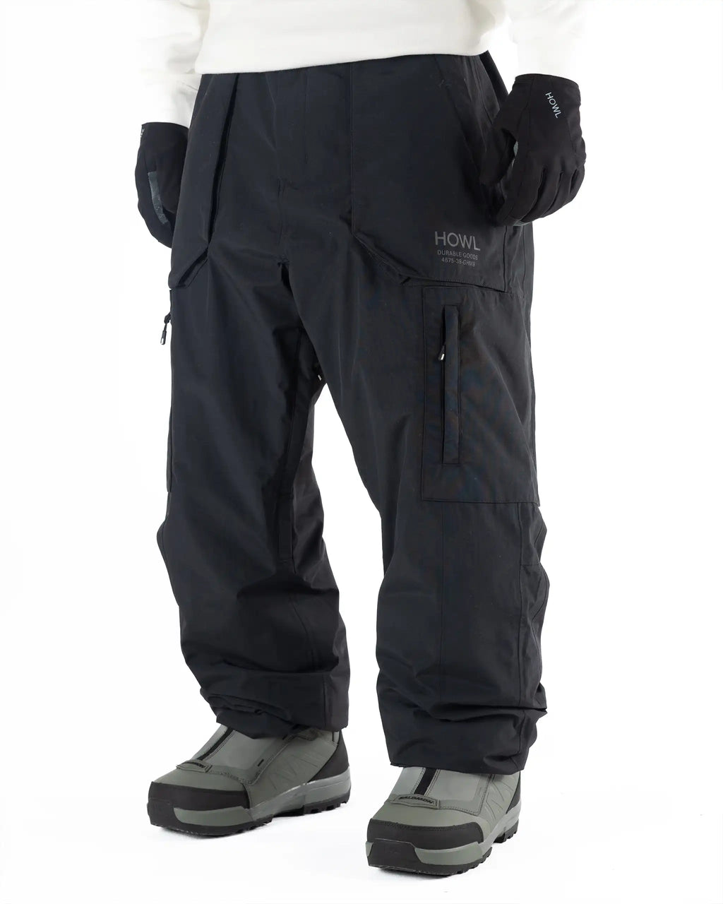 HOWL Heritage Snow Pants - Black – view 3
