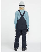Elm Stretch Gore Bib Overall - Black
