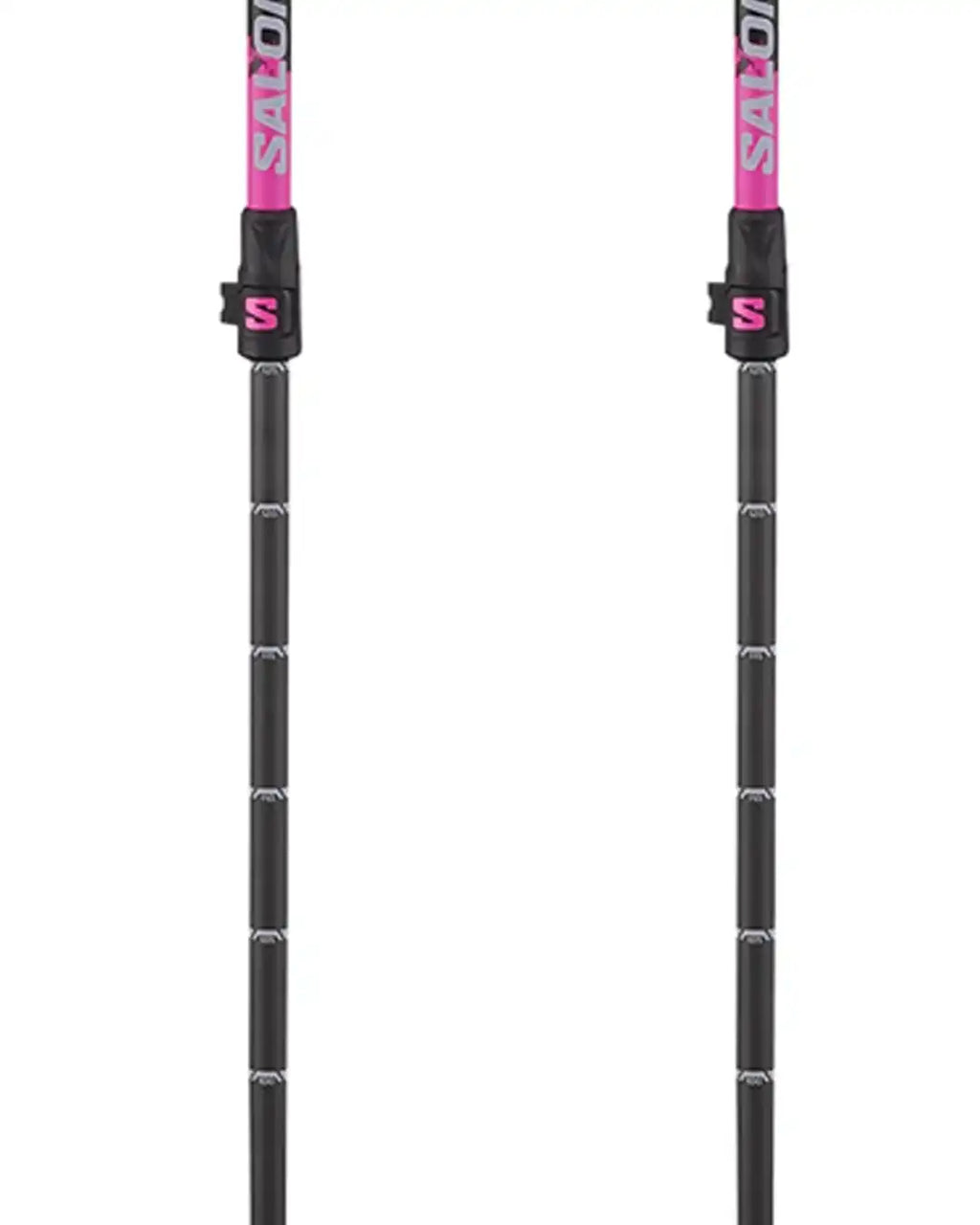 Steep Pro Vario S3 Ski Poles - Black/Rhoda