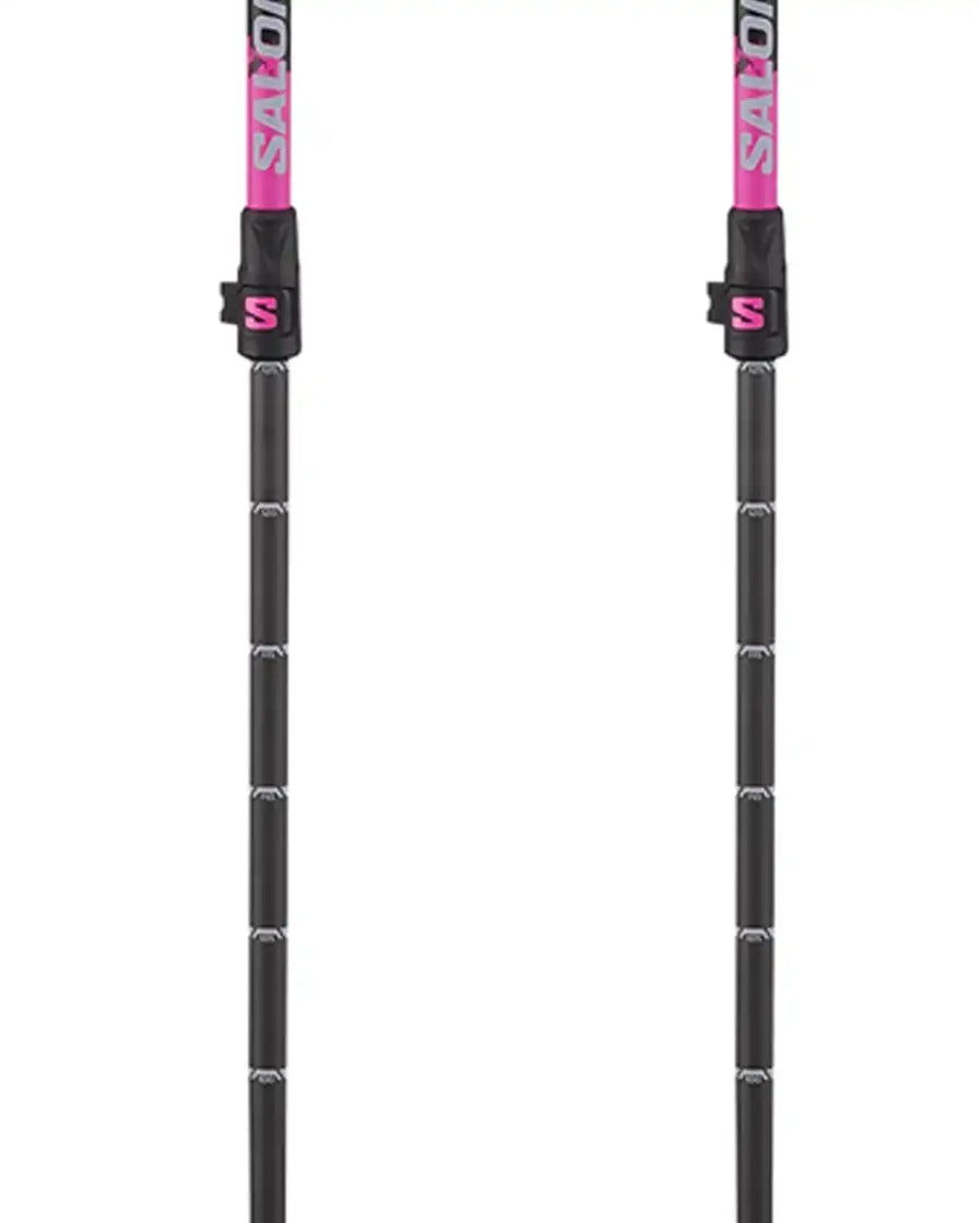 Pôles De Ski Steep Pro Vario S3 - Black/Rhoda