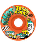 Jason Adams Conical 99A Skateboard Wheels - Neon Orange