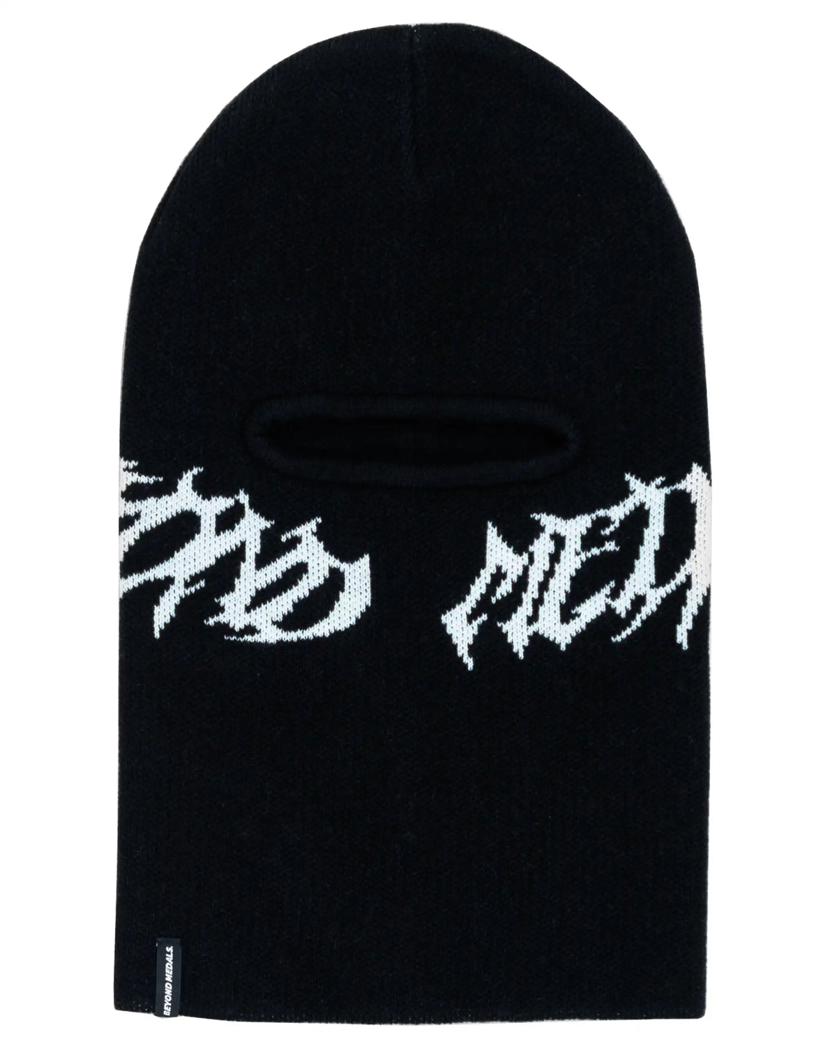 BEYOND MEDALS Jacquard Knit Balaclava - Black