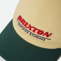 Brixton Certified Lp Adj Hat - Washed Yellow