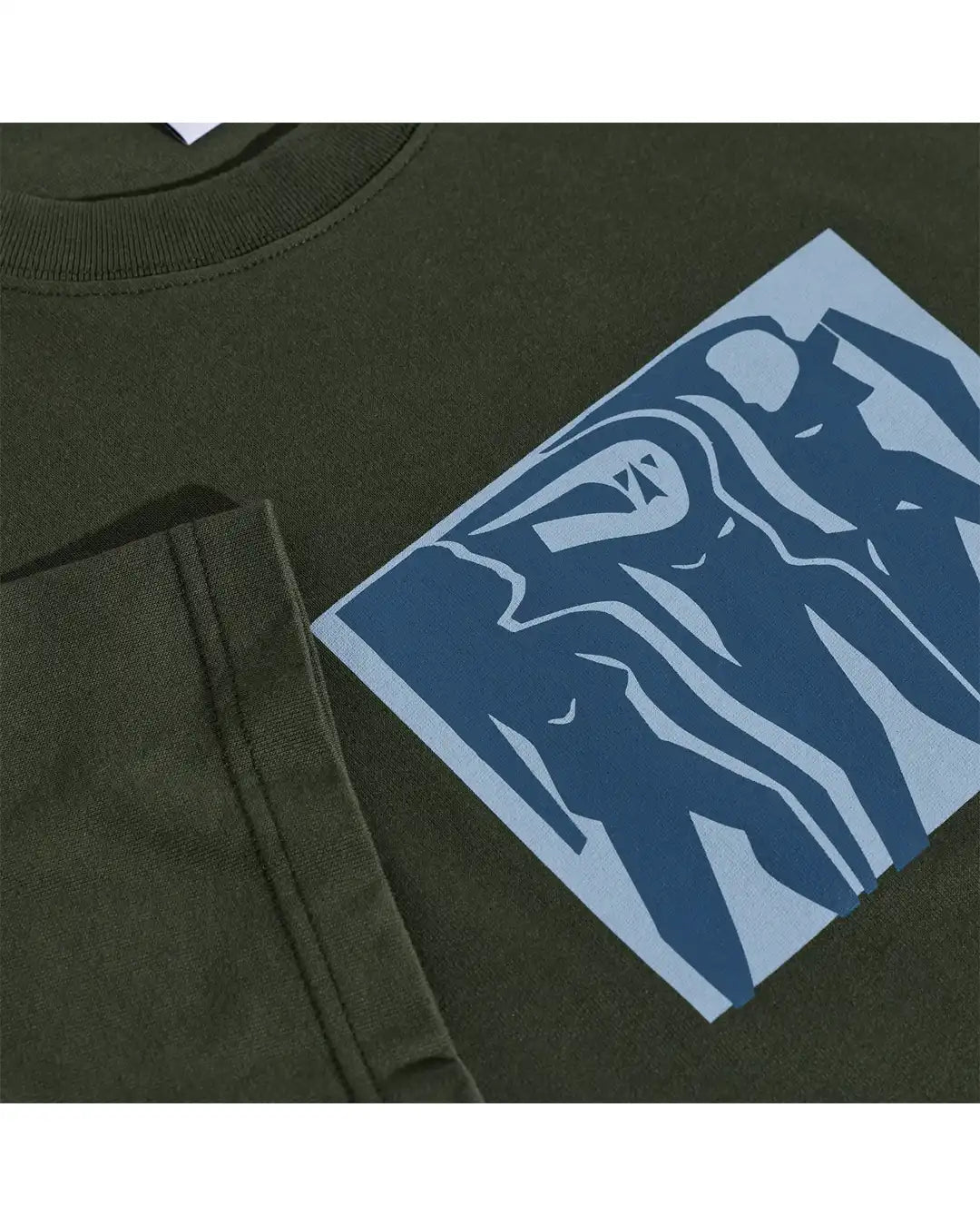 Cut Outs T-Shirt - Dark Olive