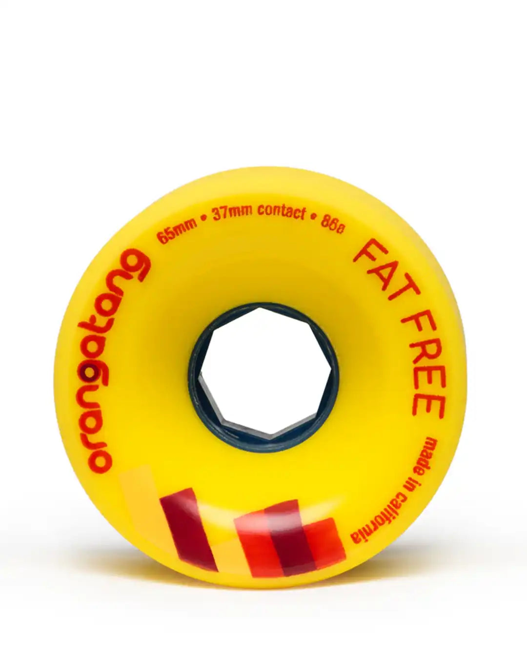 Fat Free Longboard Wheels - Yellow