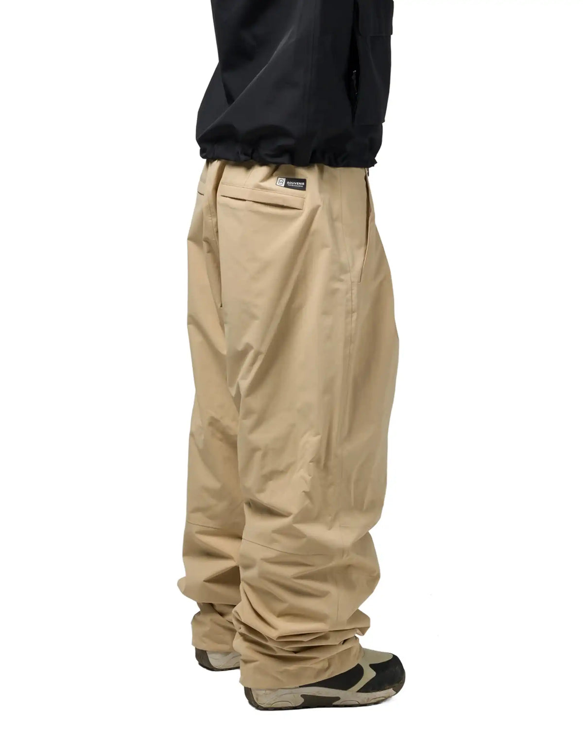 SOUVENIR Pleated Chino Snow Pants - British Khaki – view 4