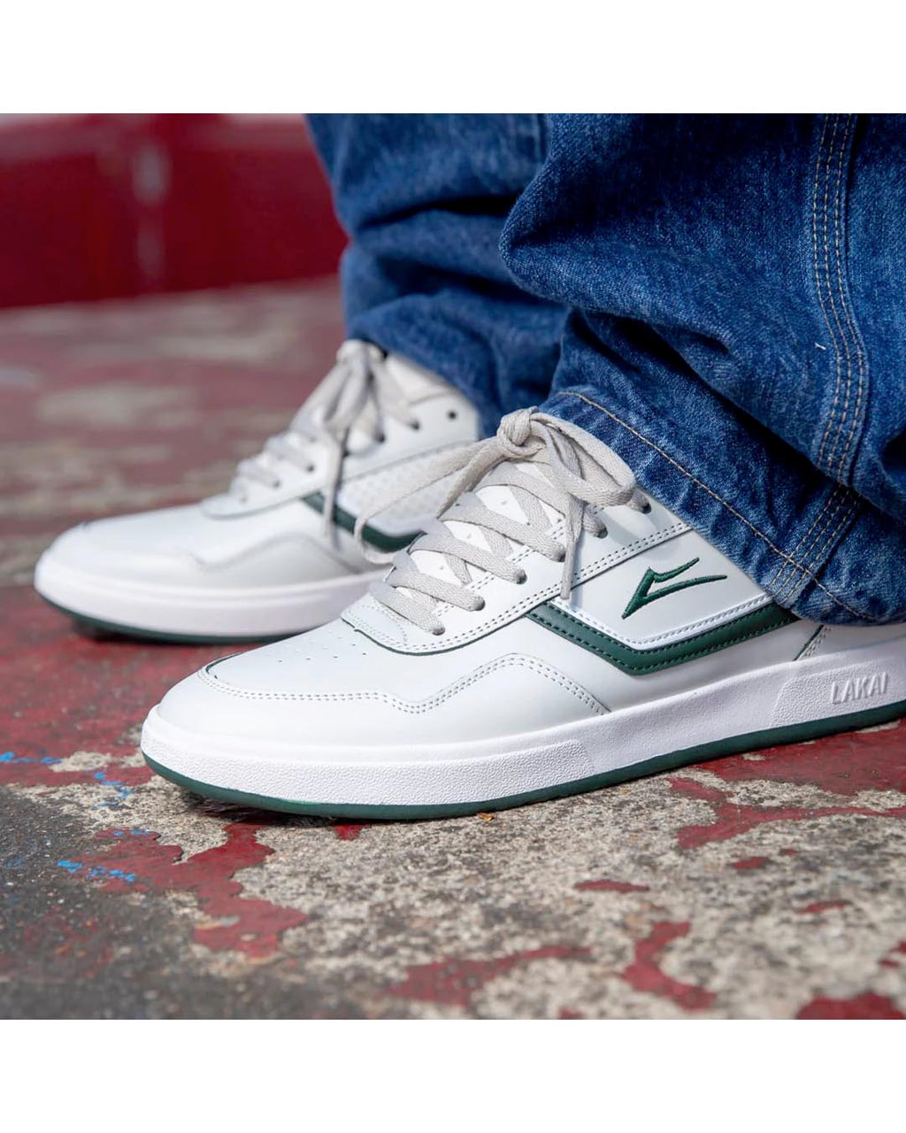 Terrace Shoes - Cream/Pine Leather
