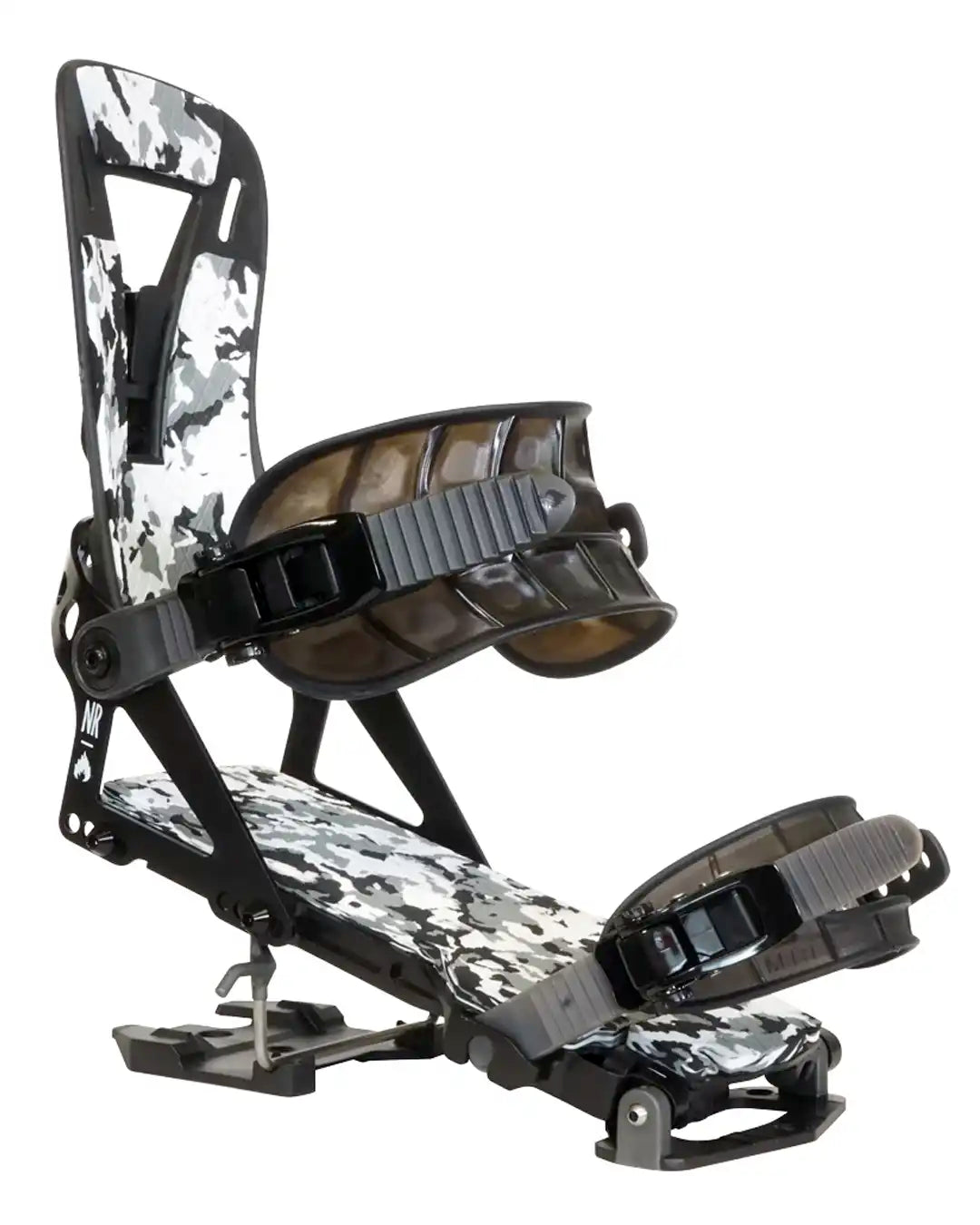 Nr Pro Snowboard Bindings - White Camo 2027
