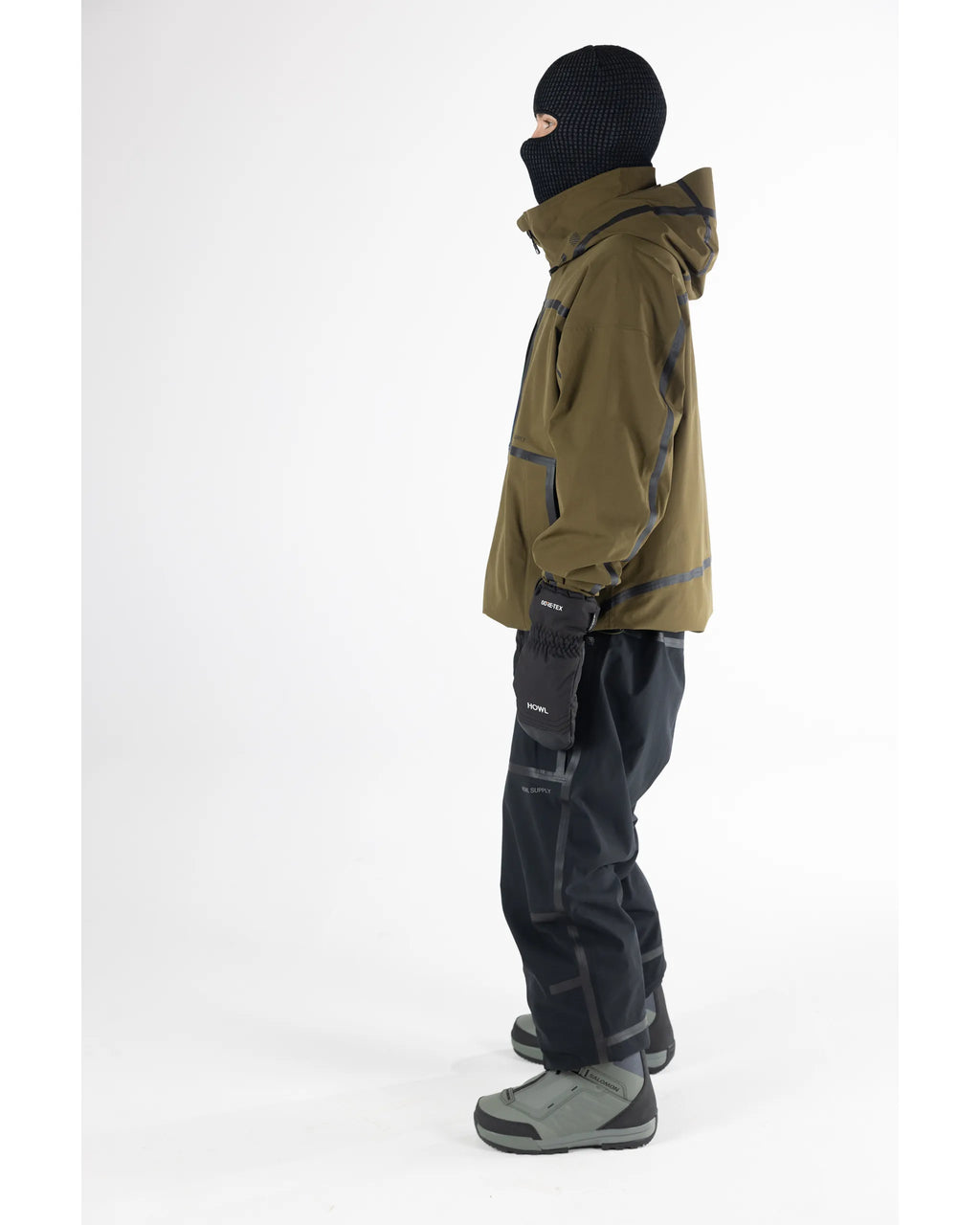 HOWL Taped Winter Jacket - Dark Olive – view 5