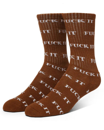 Bas Fuck It Sock - Brown