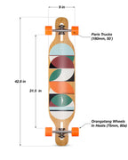 Dervish Flex2 / Paris 180 Trucks Complete Longboard