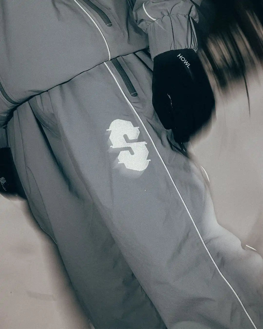 Insulated Track Snow Pants - Cool Grey
