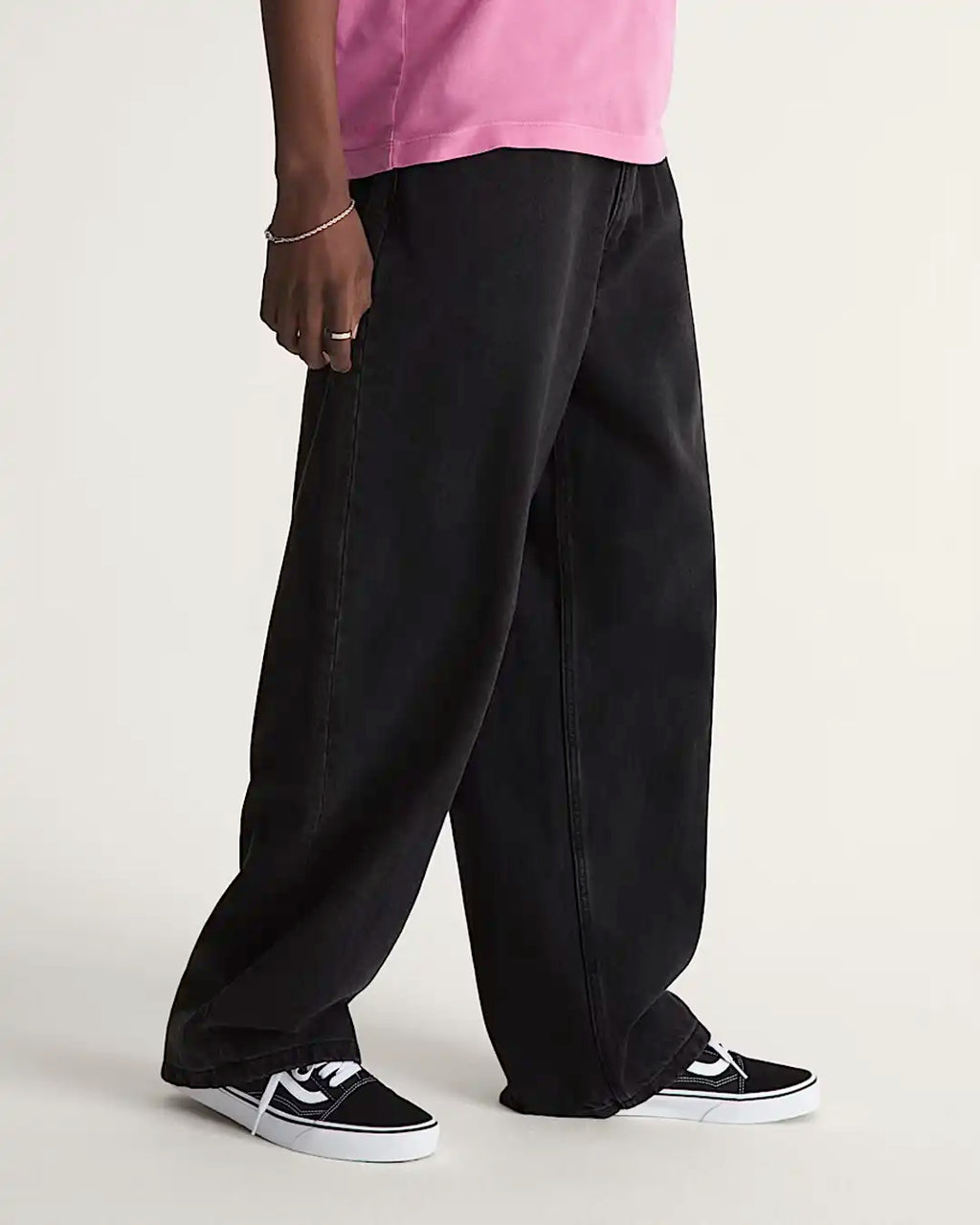 Jeans Check-5 Baggy Denim - Black