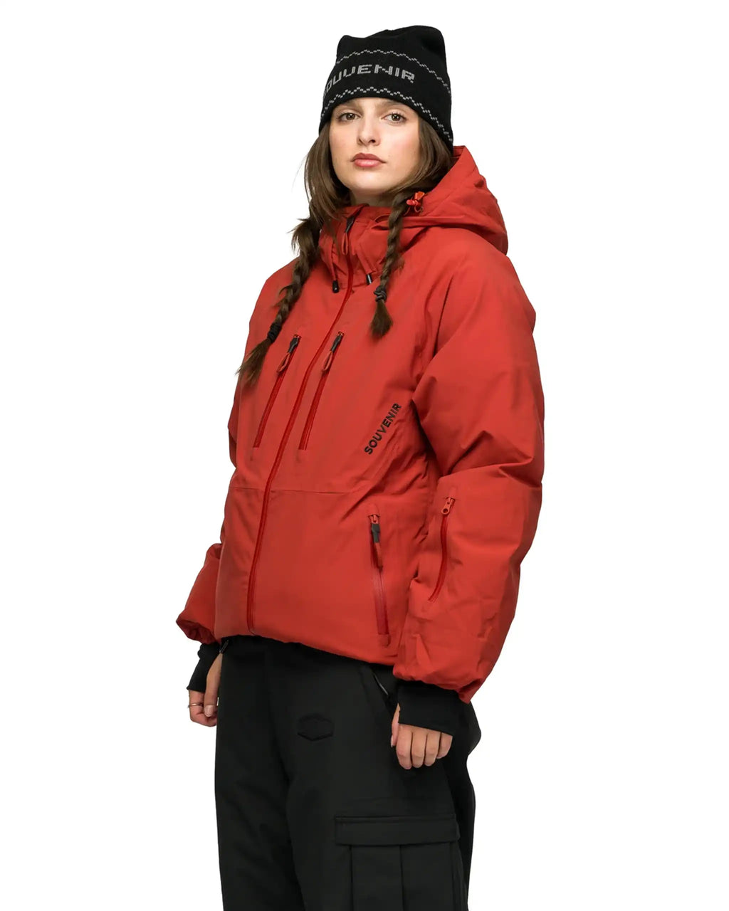 SOUVENIR Snowboard Parka Winter Jacket - Barn Red – view 4