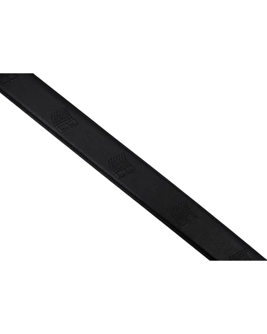Logo Leather Belt - Black