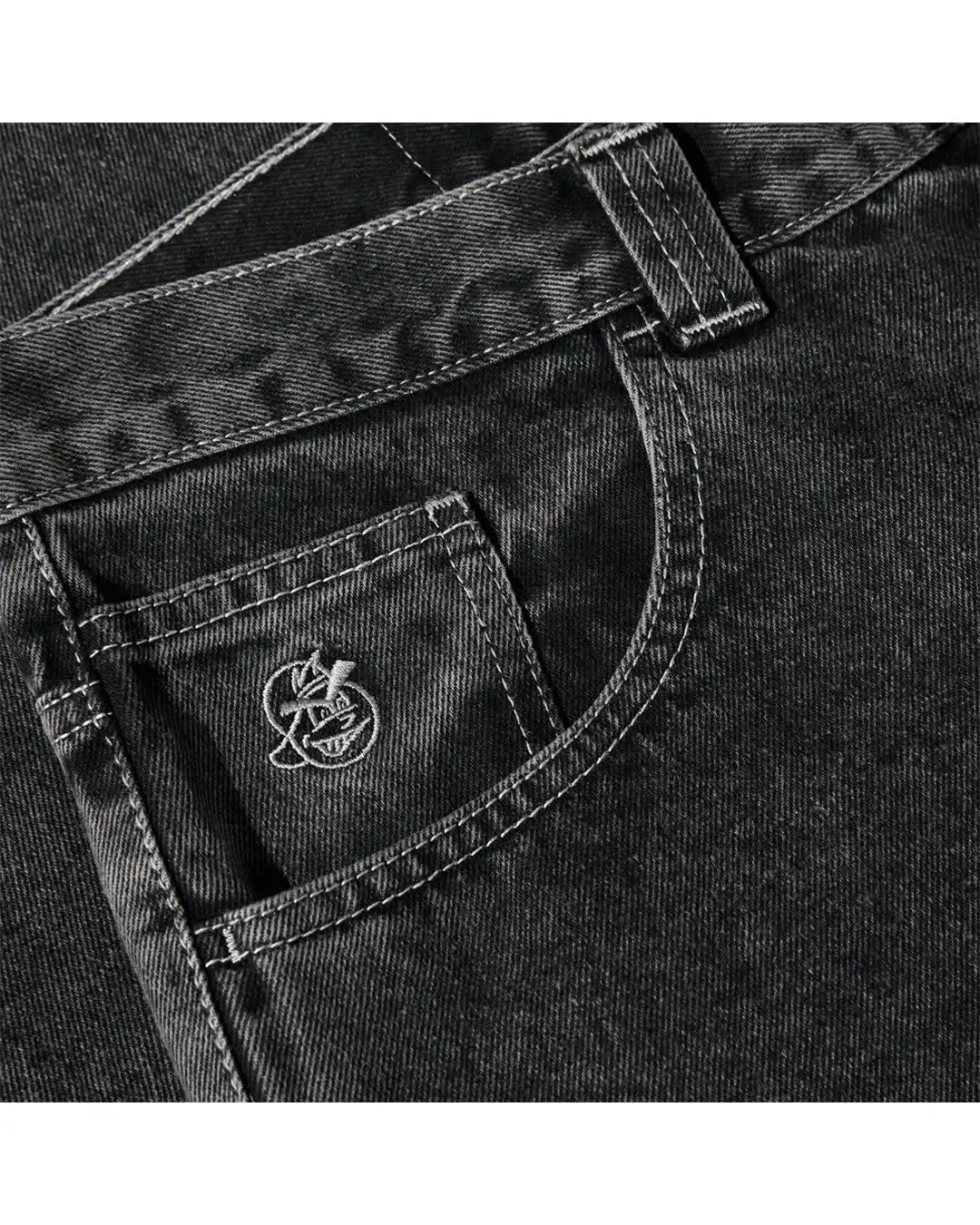 '93! Denim Jeans - Silver/Black