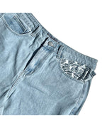 Wavy Classic Baggy Jeans - Light Blue