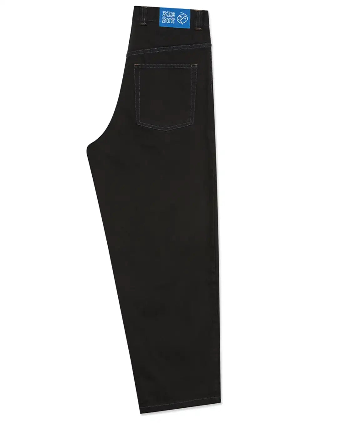 Big Boy Denim Jeans - Black/Blue Stitching