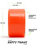 Roues De Longboard Bees Knees - Orange par ORANGATANG – vue 4