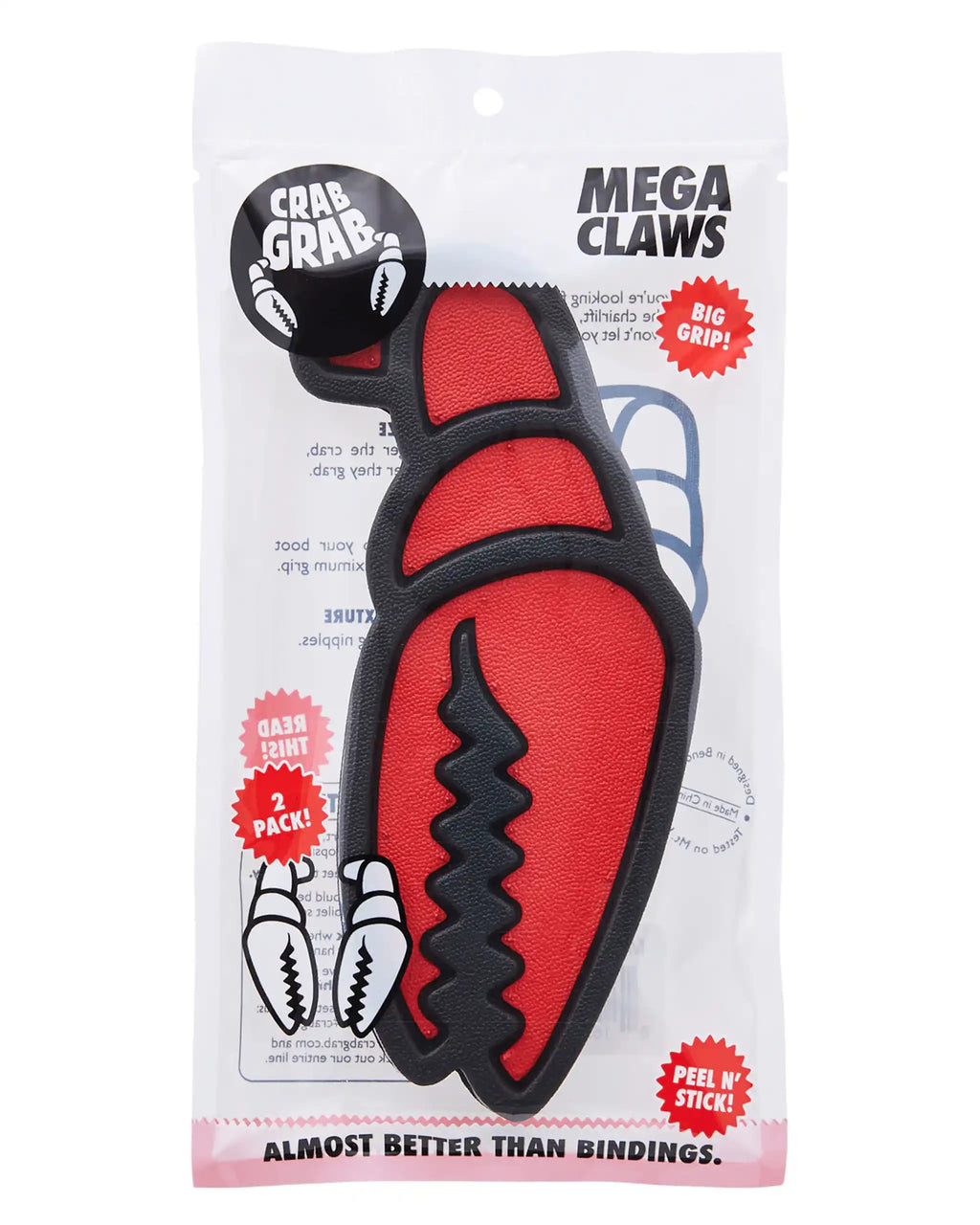 CRAB GRAB Mega Claw Snow Traction Pad - Black/Red – view 2