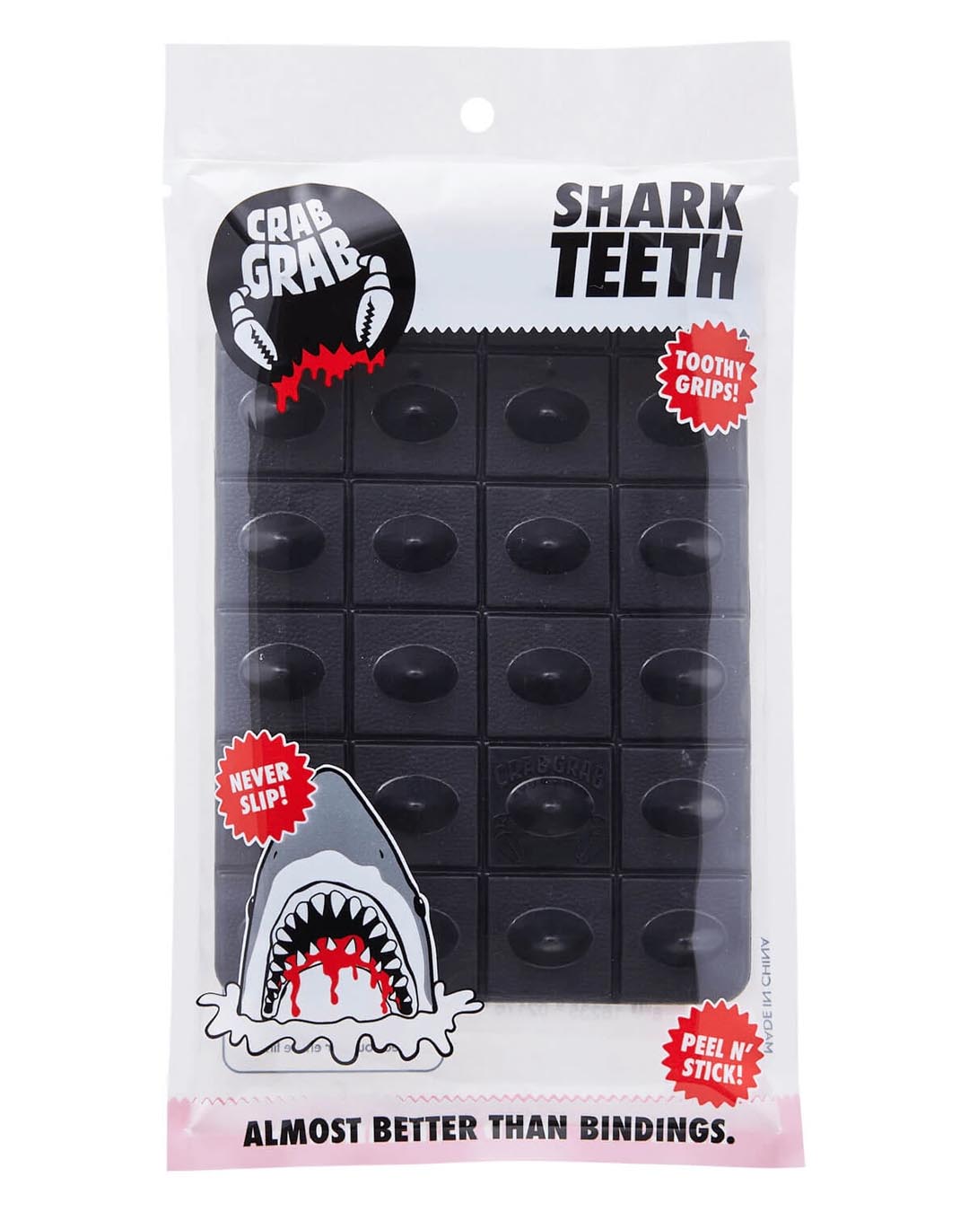 Shark Teeth Snow Traction Pad - Black