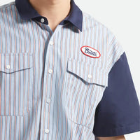 Chemise Builders Olson Woven - Blue Aura Strip