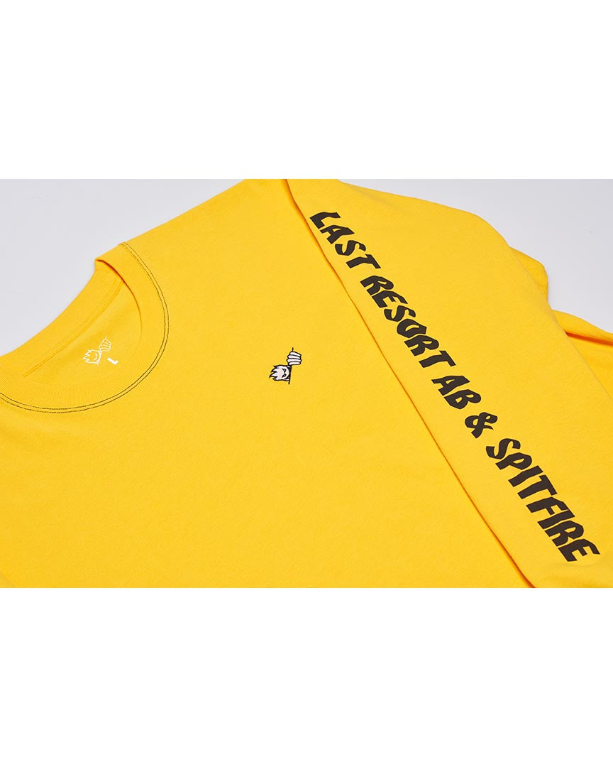 T-shirt manche longue Last Resort X Spitfire - Yellow