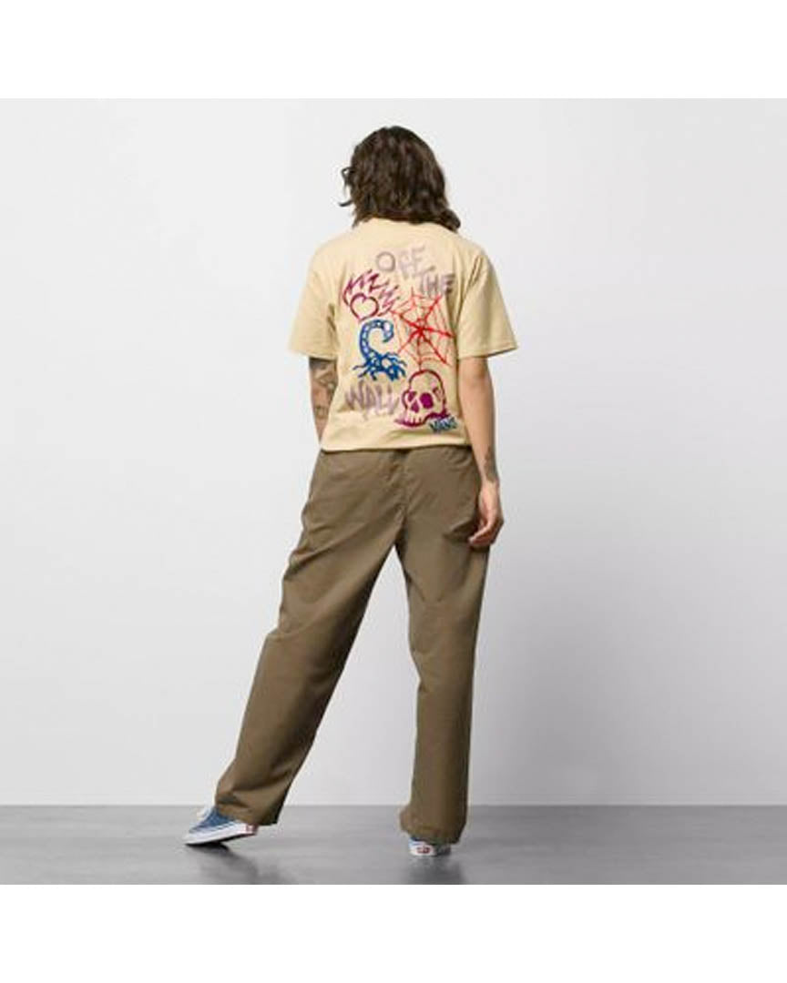 Pantalon Range Baggy Tapered Elastic Waist Pants - Canteen